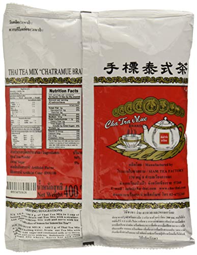 Number One The Original Thai Iced Tea Mix - Number One Brand Imported From Thailand - Great for Restaurants That Want to Serve Authentic and Thai Iced Teas, 400g Bag