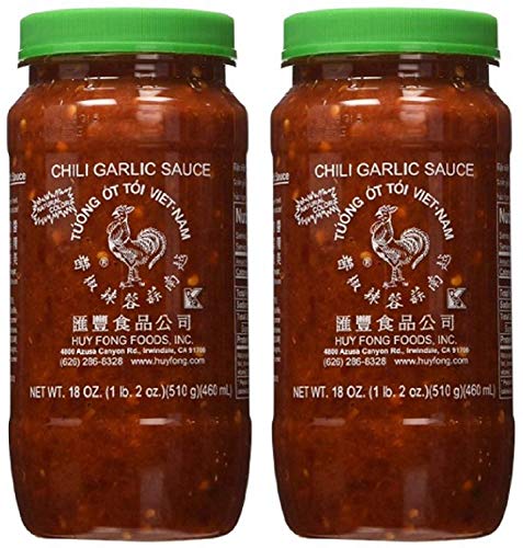 Huy Fong Fresh Chili Garlic Sauce 18 oz (Pack of 2)