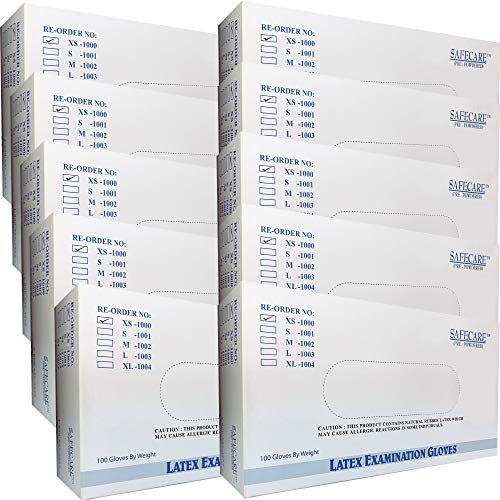 Latex Disposable Gloves - Lightly Powdered - X Small (XS)