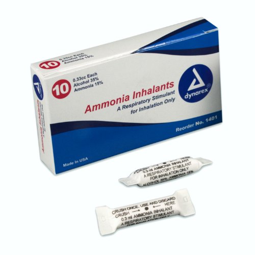 Dynarex Ammonia Inhalants, 33 Cc, 10 Ampules