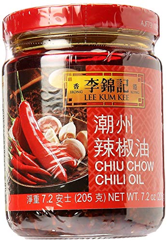 Lee Kum Kee Chiu Chow Chili Oil net wt. 205g (7.2oz) Pack of 2
