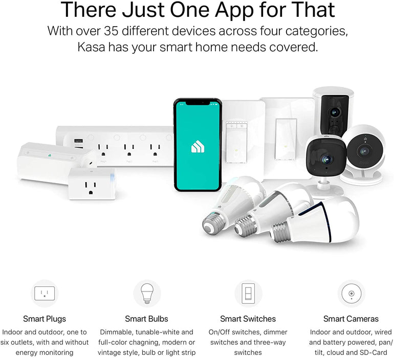 Kasa Smart KP303 Plug Power Strip, Surge Protector, Smart Outlets and 2 USB Ports, Works with Alexa Echo & Google Home, No Hub Required